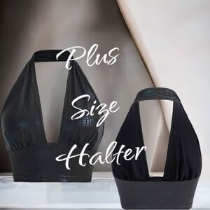 Amazing l Plus l Leather Halter l Cropped l New